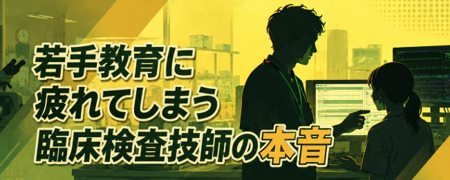 若手教育に疲れてしまう臨床検査技師の本音